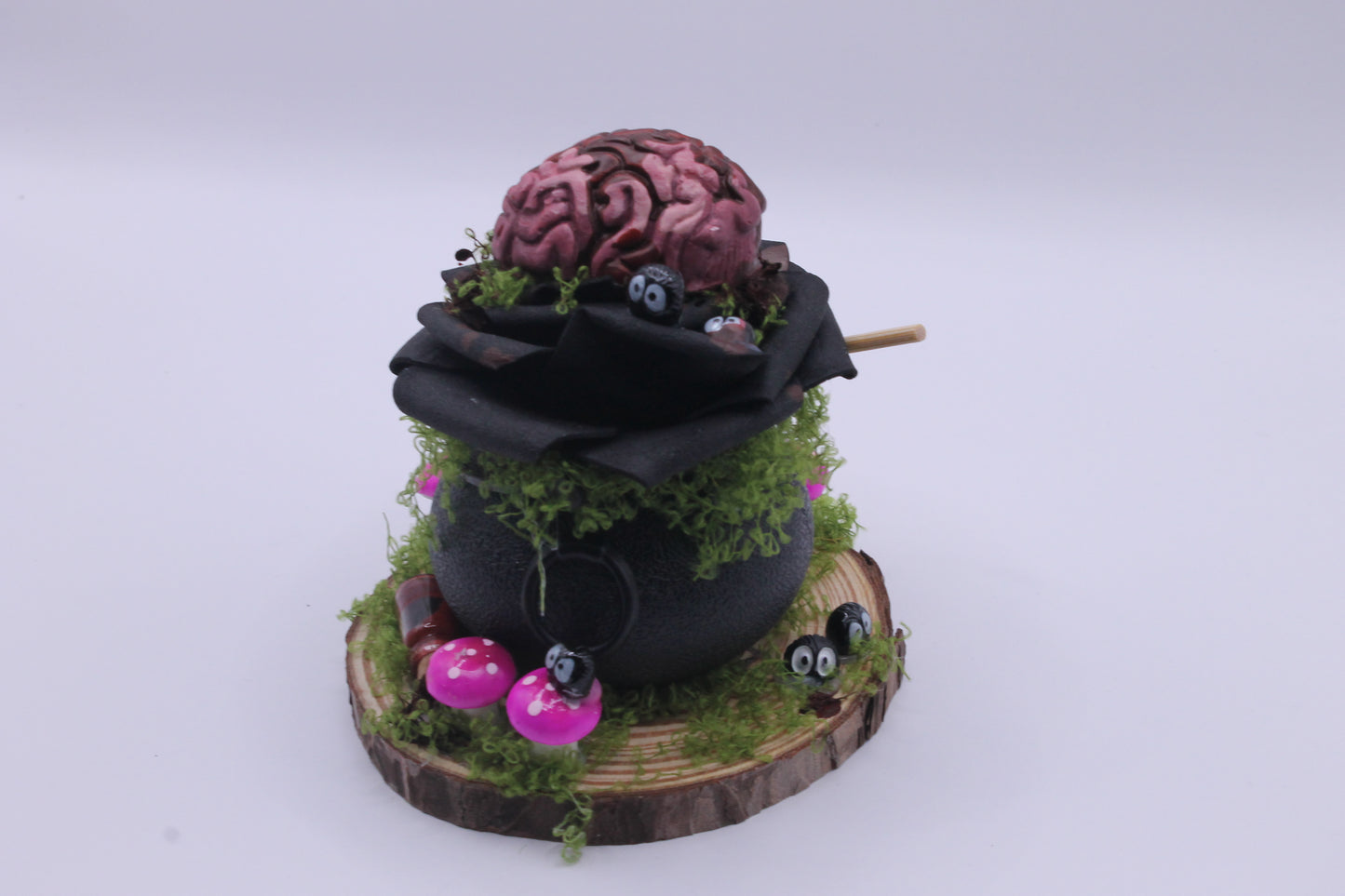 Potion of Thought brain cauldron macabre decor