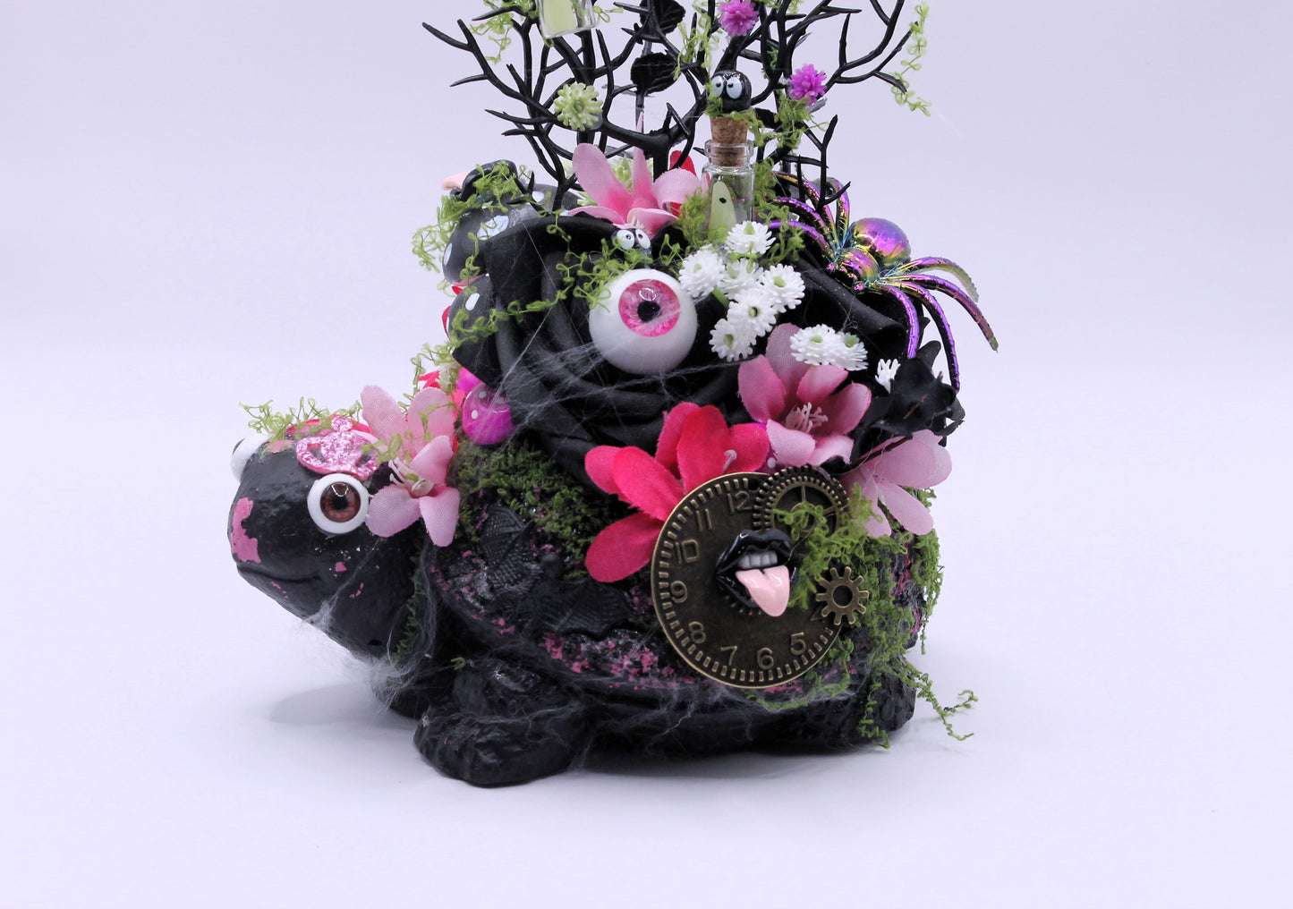 Witching Waddle pink turtle macabre decor