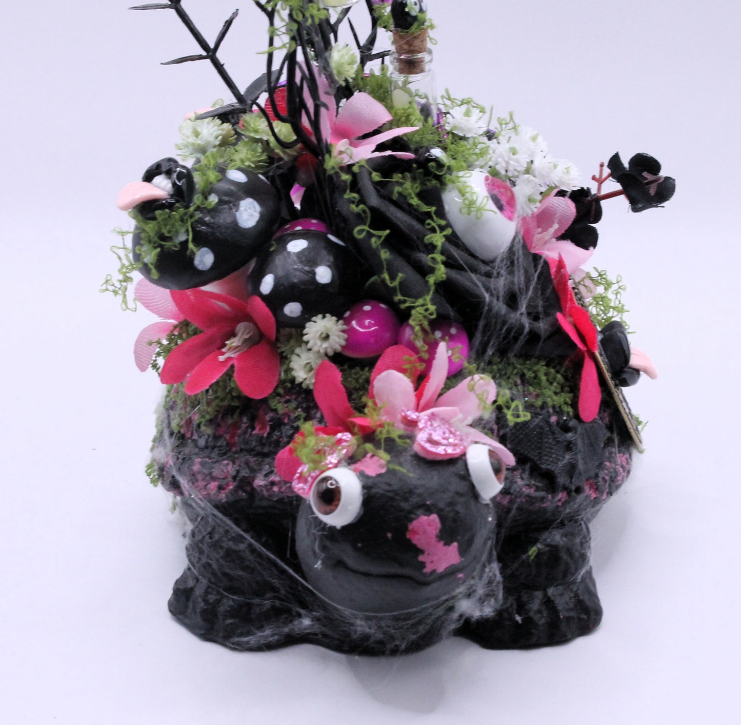 Witching Waddle pink turtle macabre decor