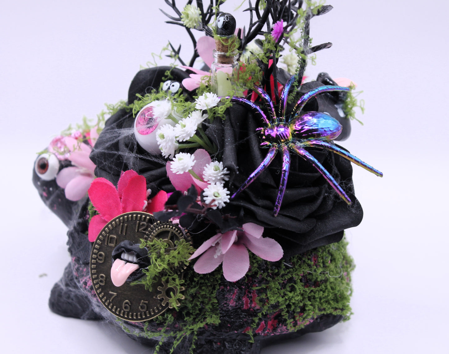 Witching Waddle pink turtle macabre decor