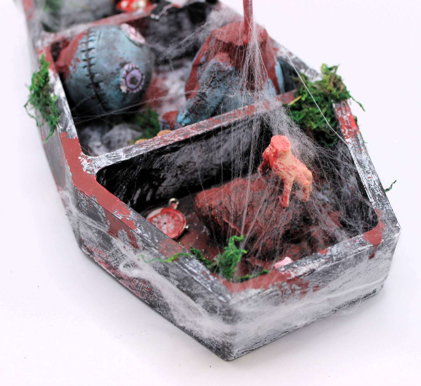 The Butcher's Barge coffin curse doll murder scene