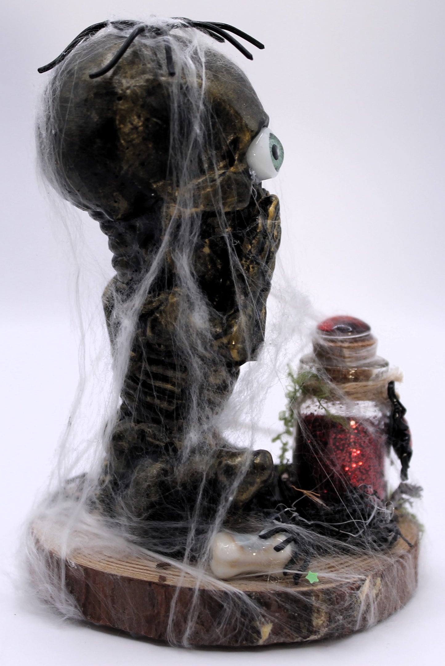 Speak No Evil Mummy Skeleton Decor