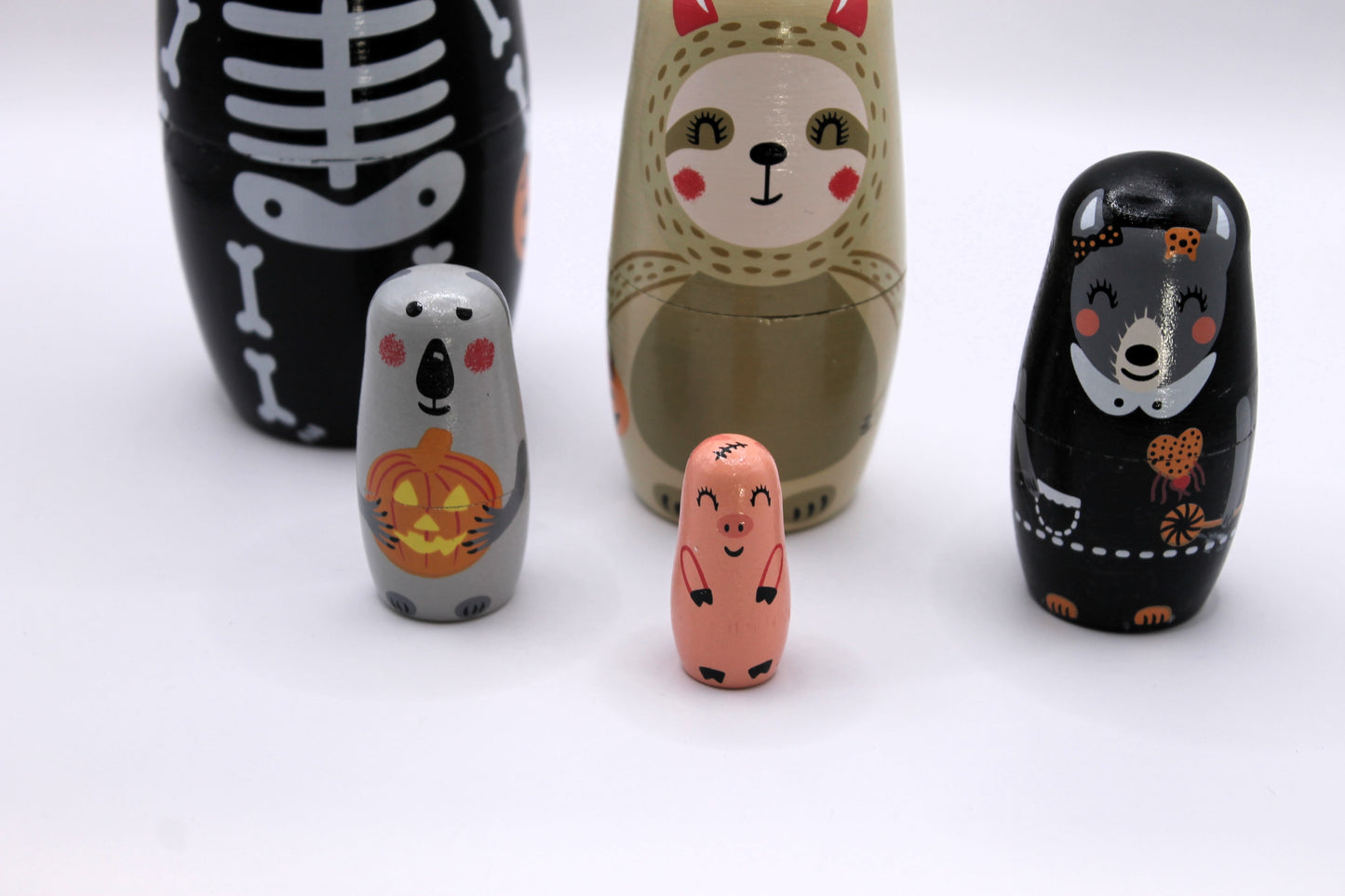 Spook & Snuggle Nesters stack a dolls