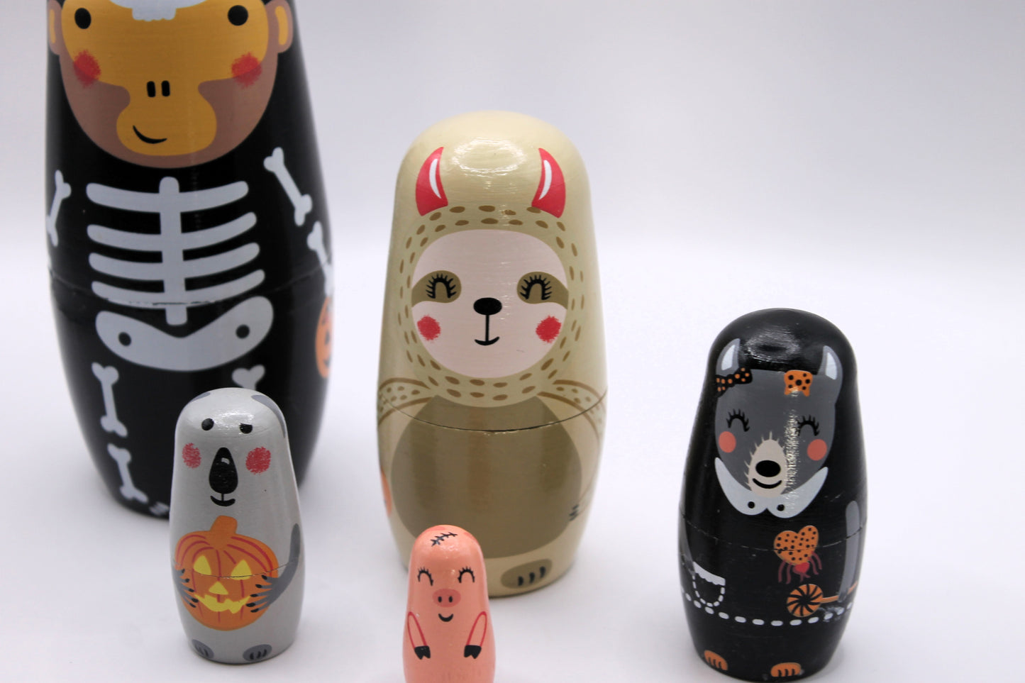 Spook & Snuggle Nesters stack a dolls