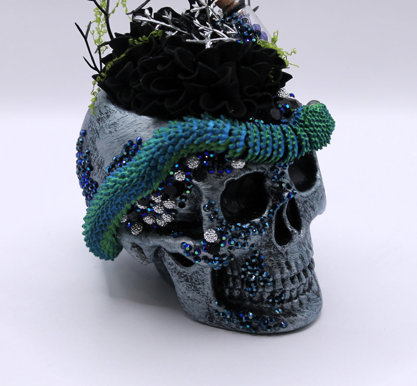 Twilight Serpent Skull Macabre Decor
