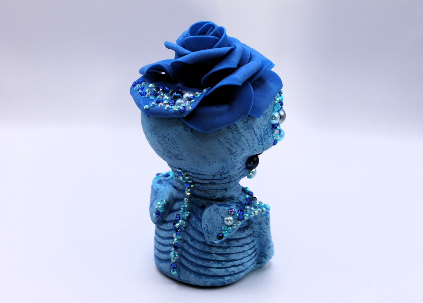 Blue Silence soul cage skull decor