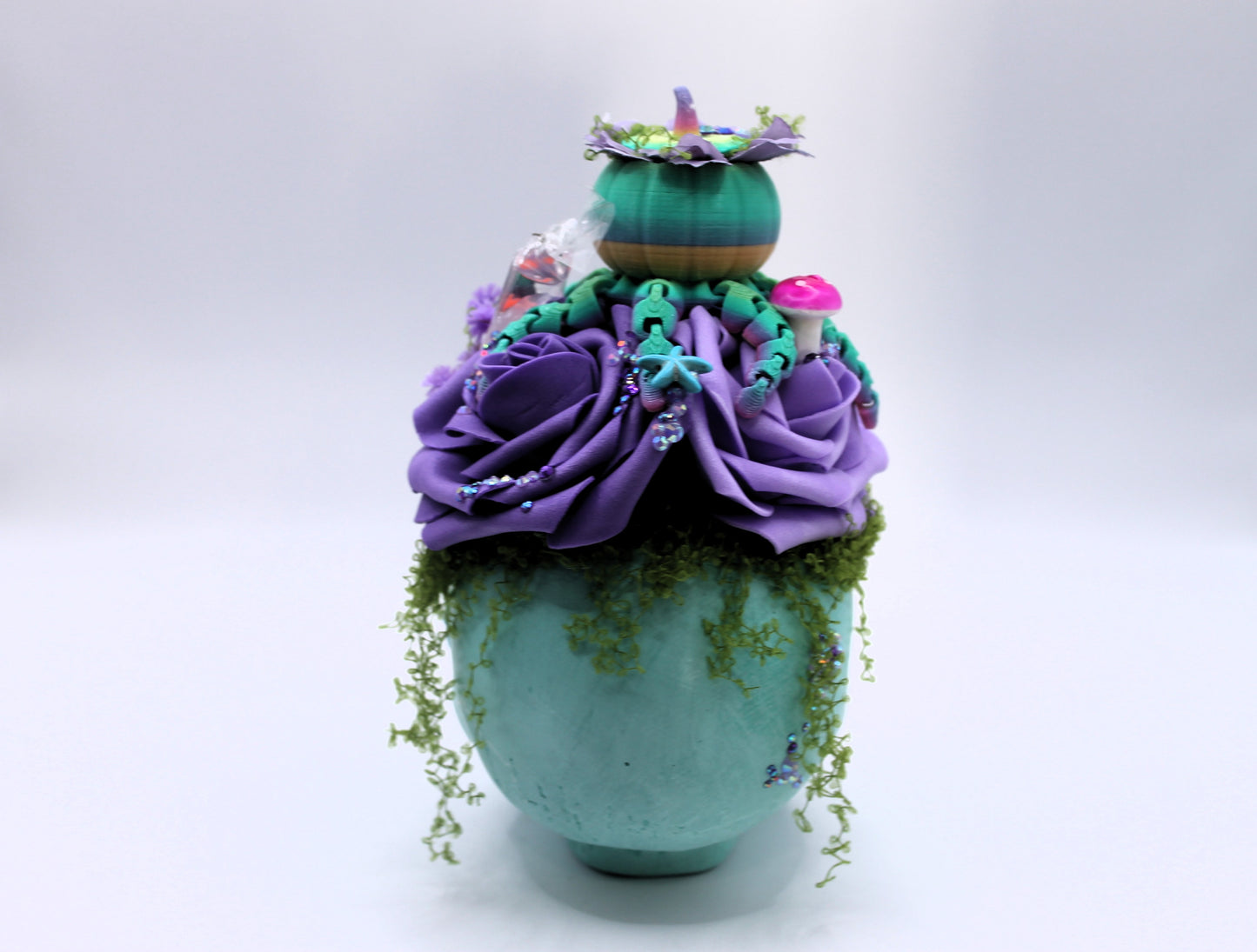 Octoblossom Skull Macabre Decor