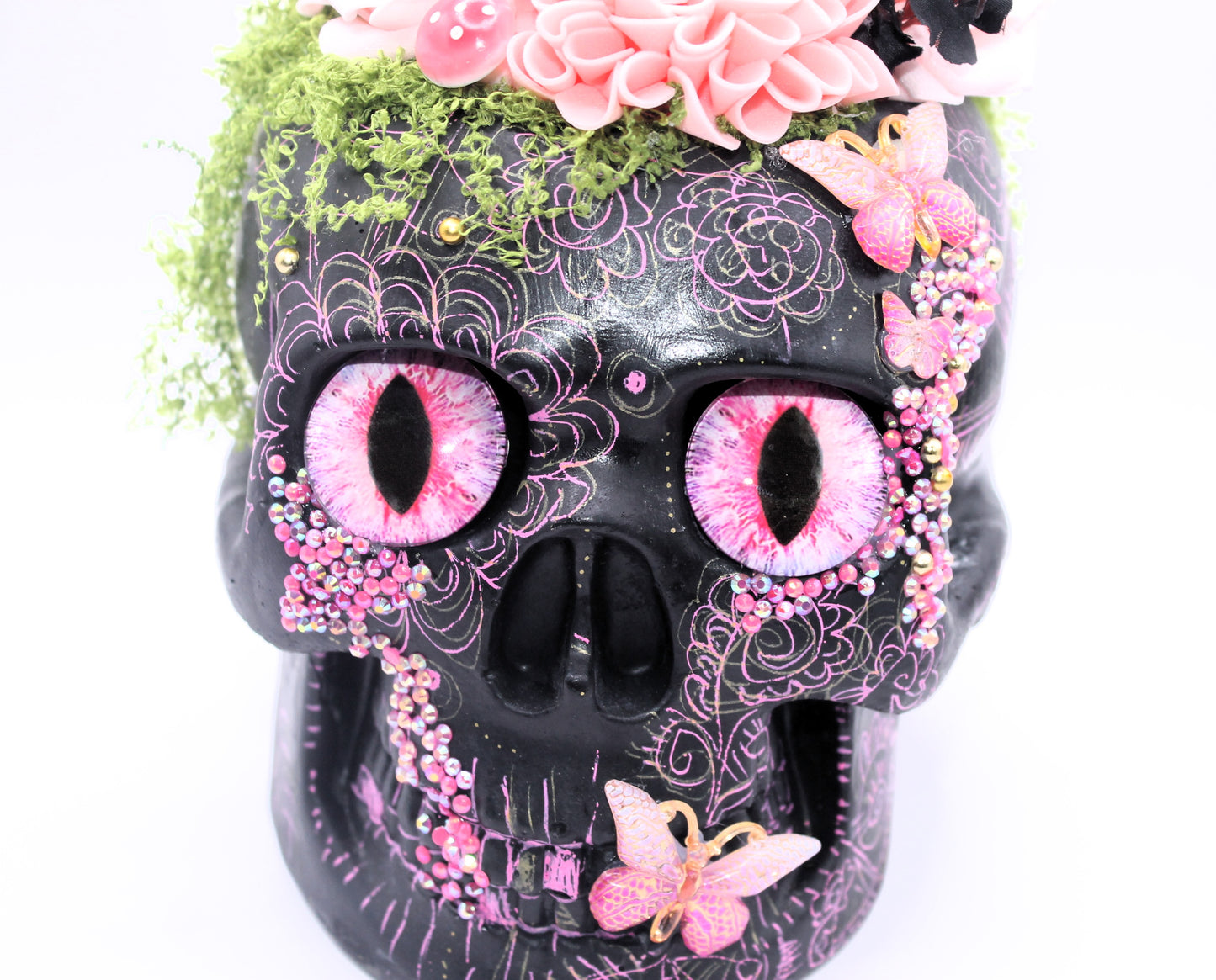 Rose Nocturne Skull Decor