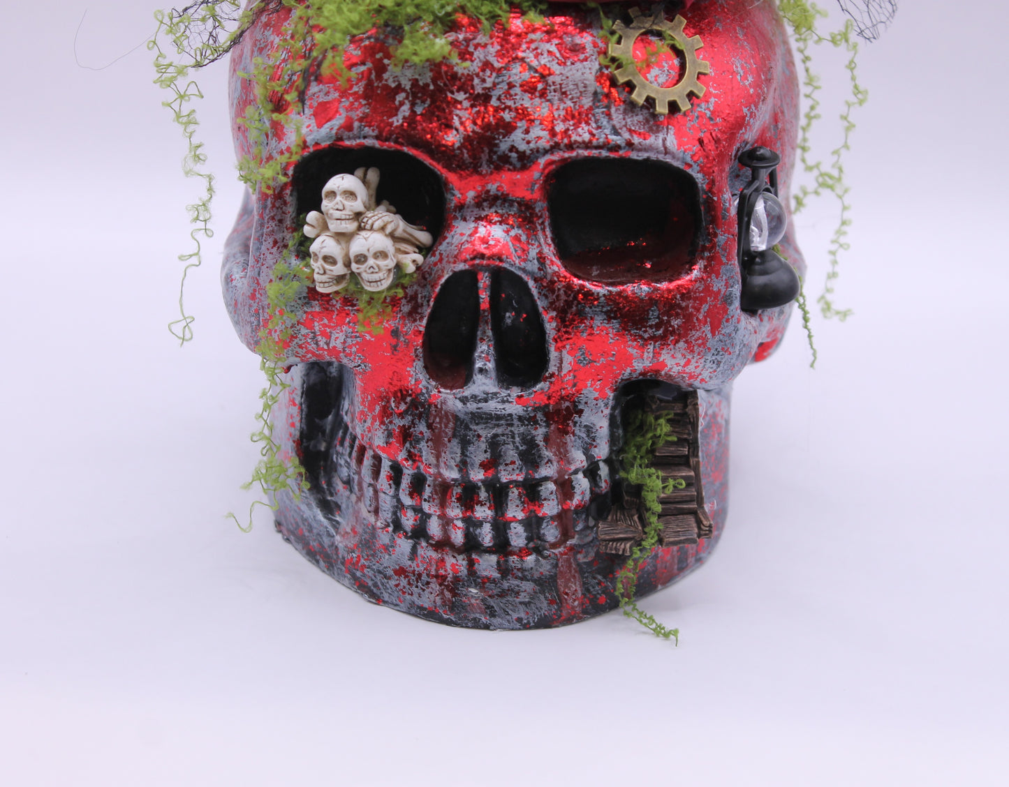 The Mourning Bloom Skull Decor