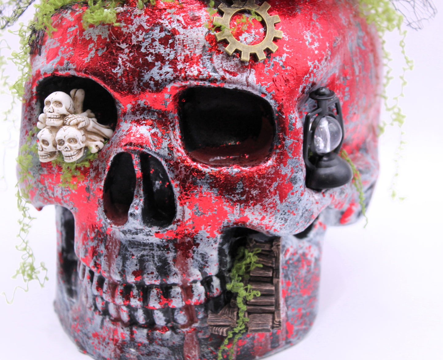 The Mourning Bloom Skull Decor