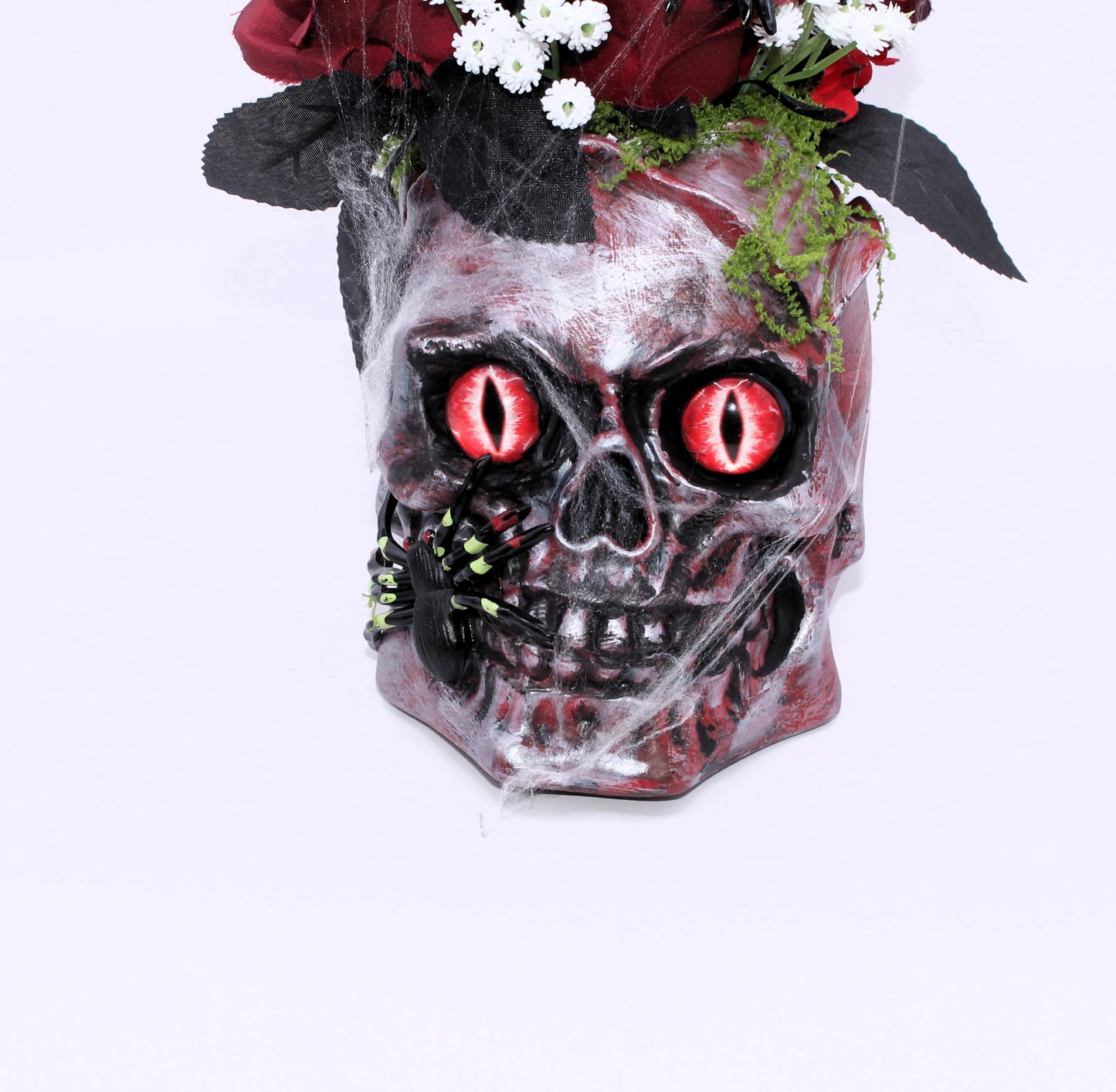 Venom in Bloom Skull Decor