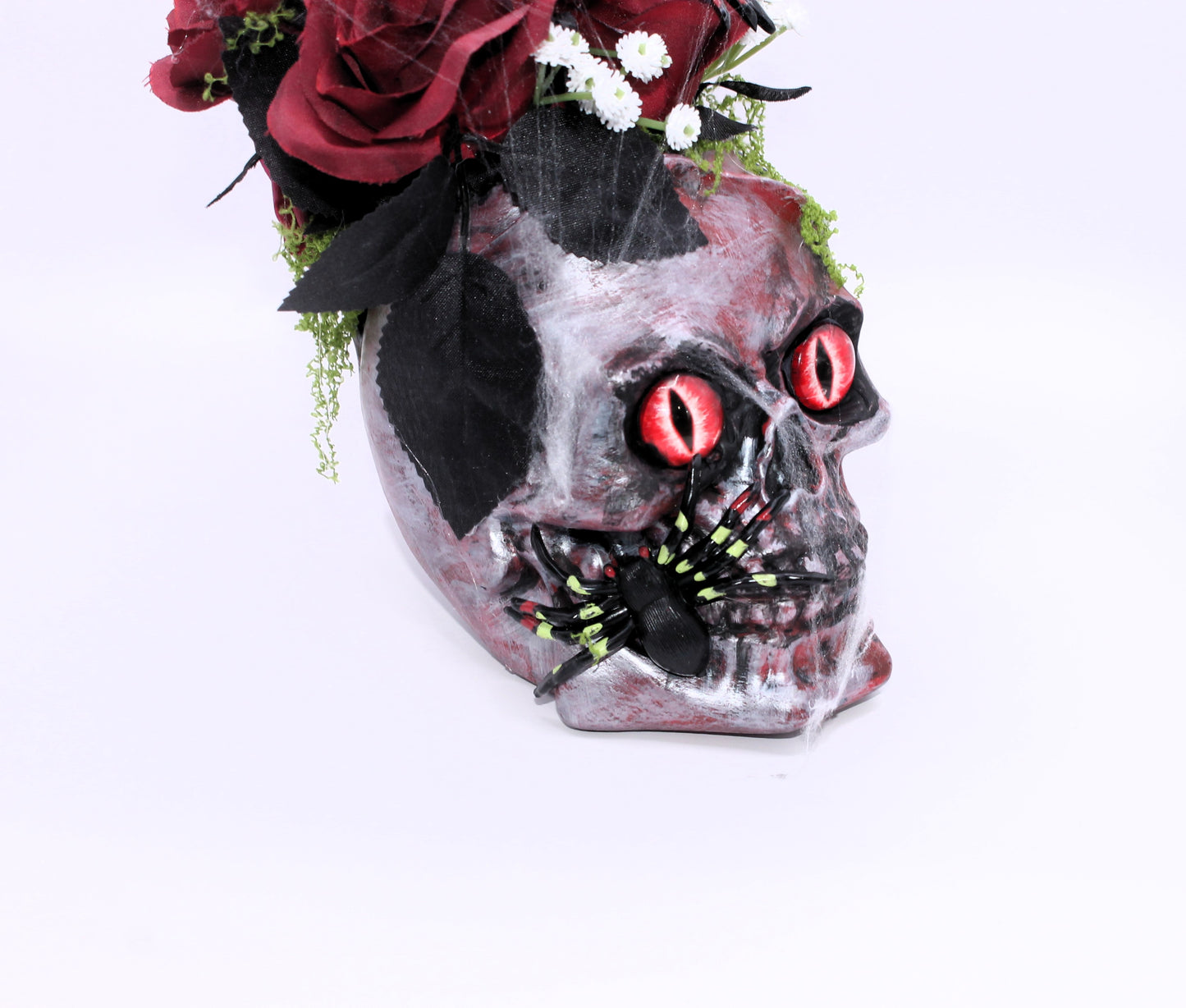 Venom in Bloom Skull Decor