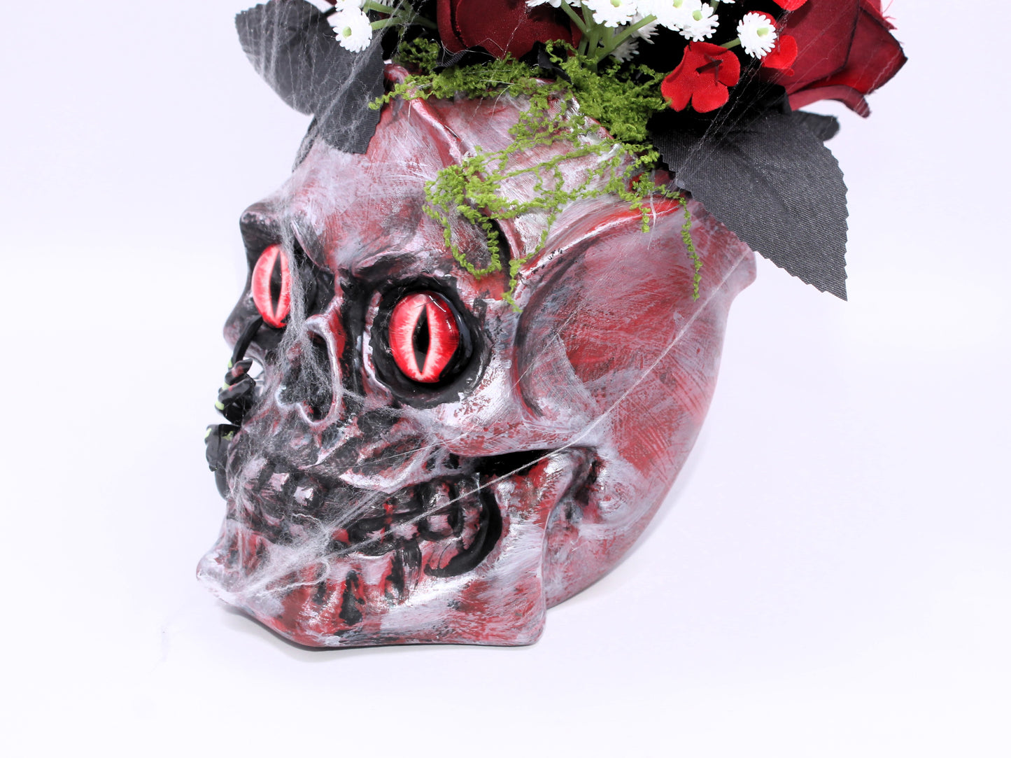 Venom in Bloom Skull Decor