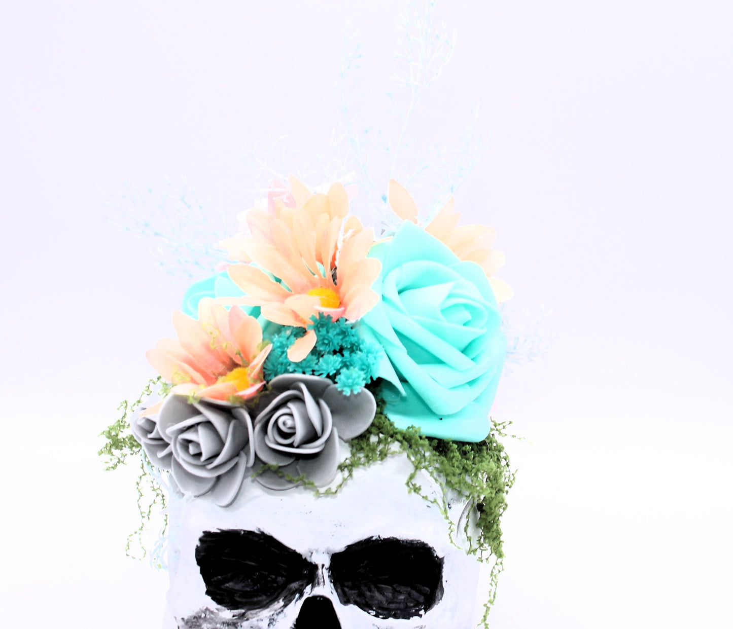 Pastel Remains Skull Decor