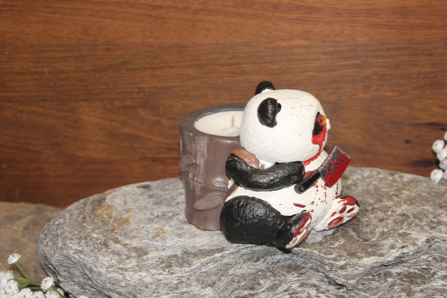 Death's Fury Panda Candle