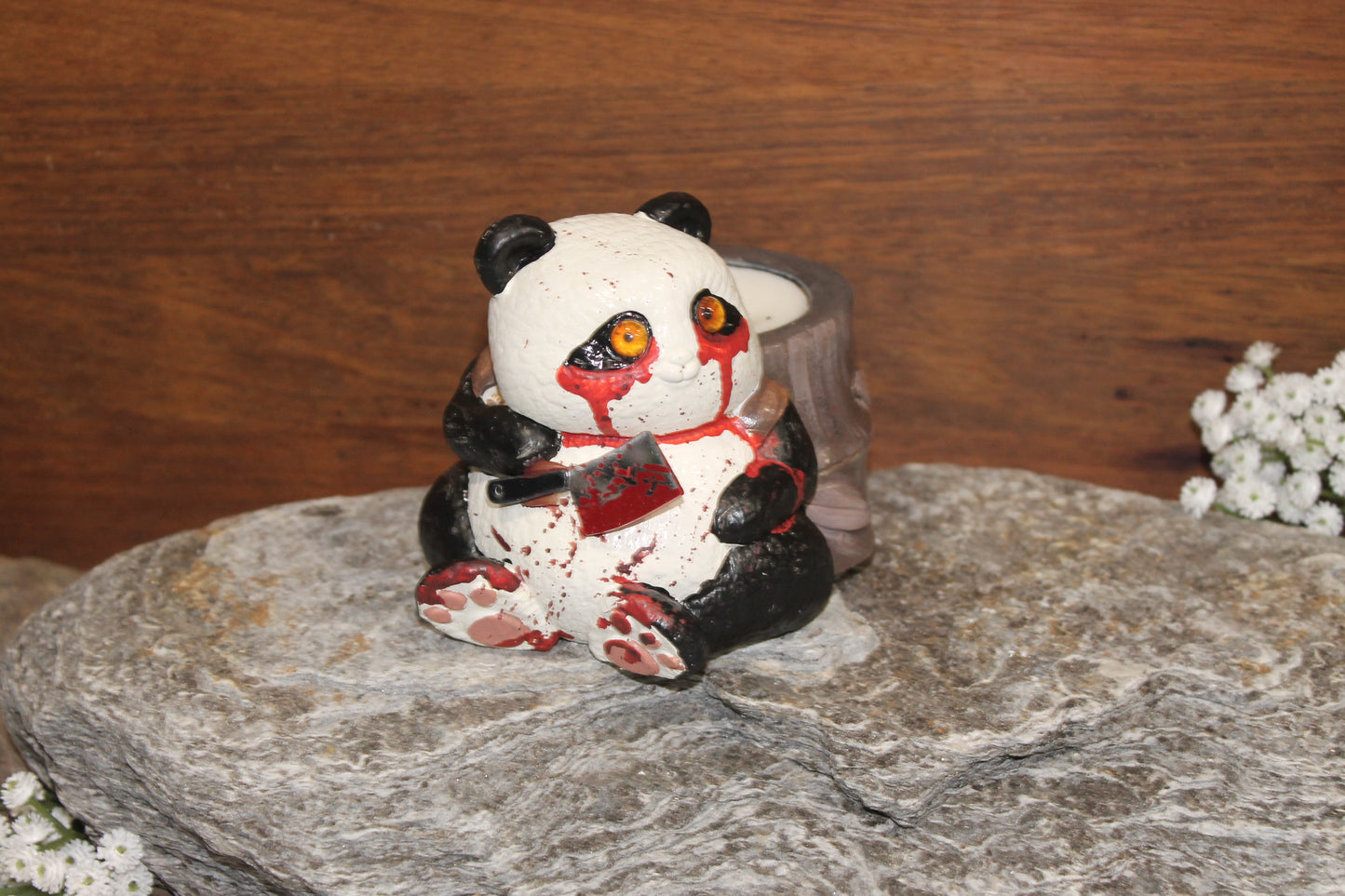 Death's Fury Panda Candle