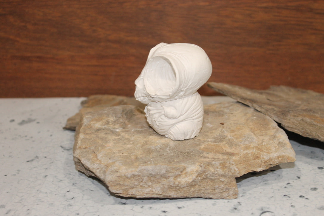 Owl Skeleton Raw Plaster Mold