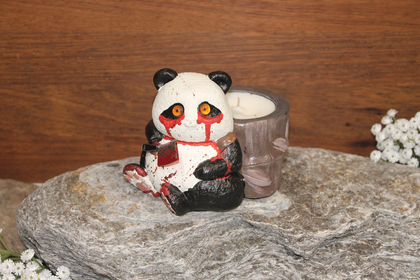Death's Fury Panda Candle