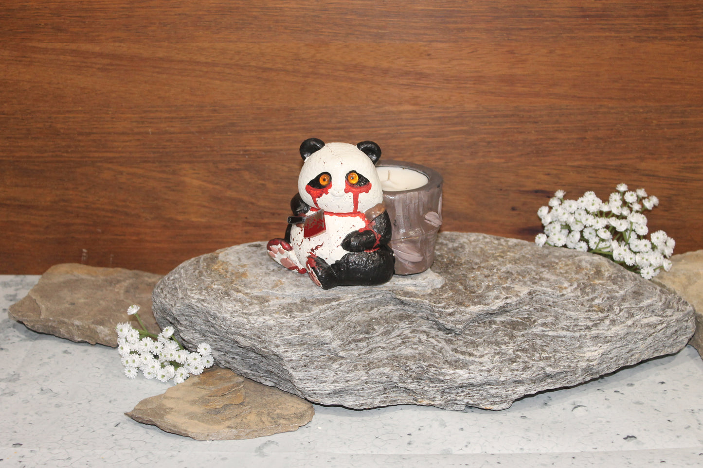 Death's Fury Panda Candle
