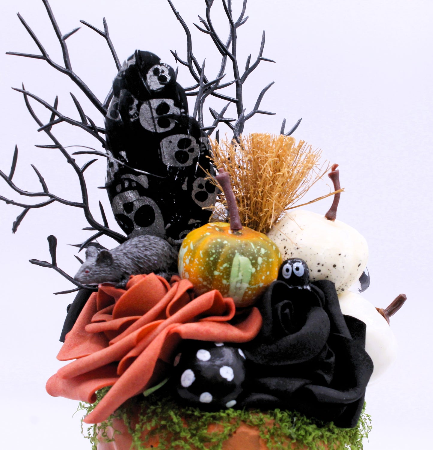 Skull Witch In Bloom Macabre Decor