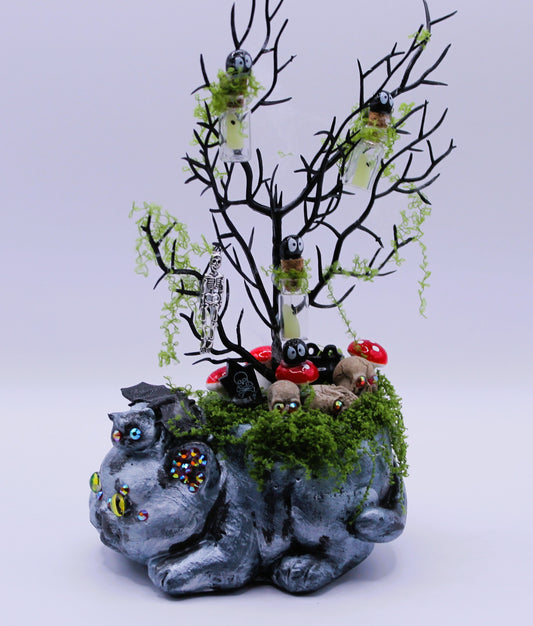 The Cursed Burrow cat macabre decor