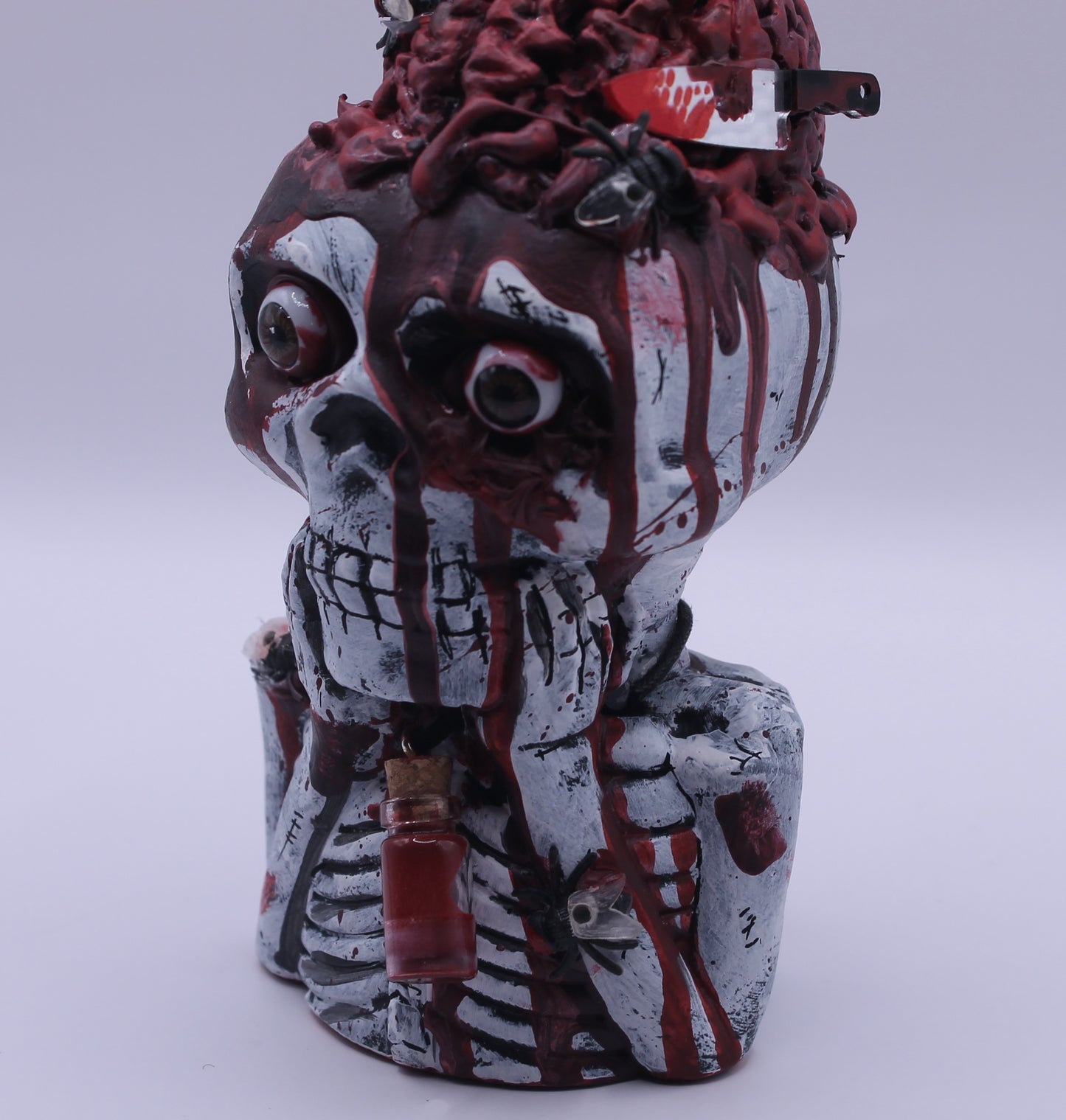 The Bleeding Thinker Horror Skeleton