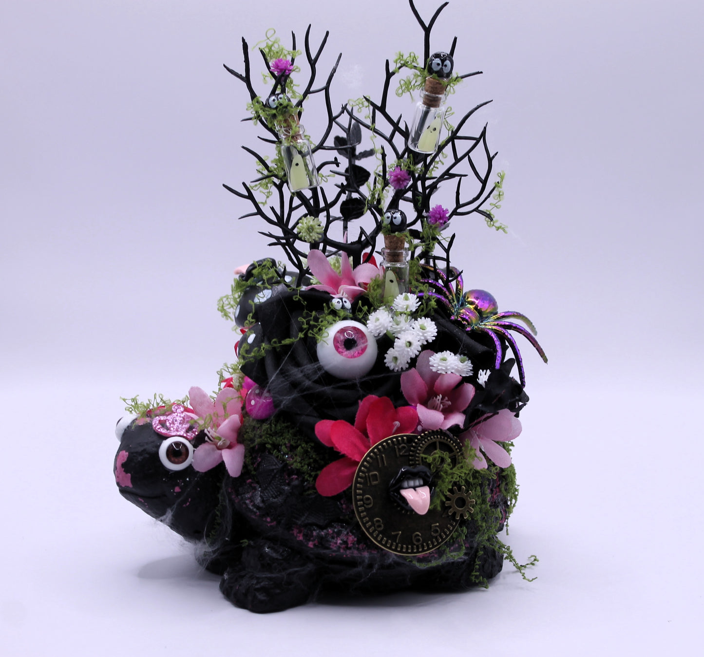Witching Waddle pink turtle macabre decor
