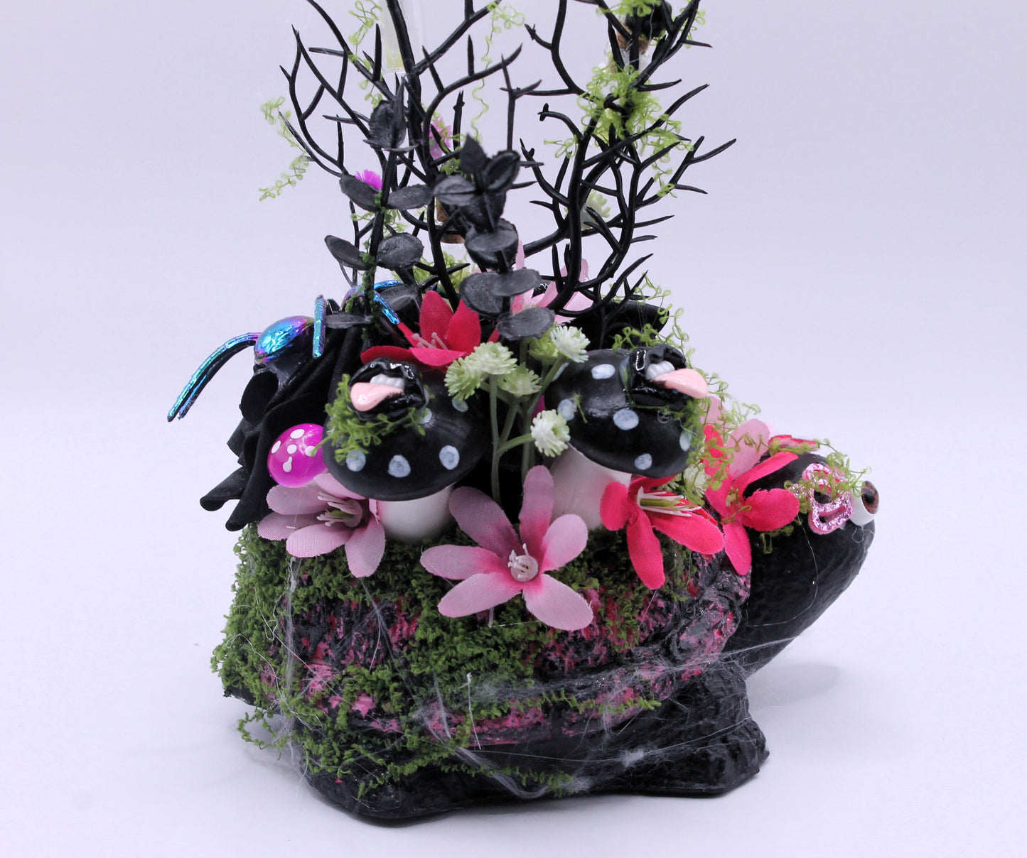 Witching Waddle pink turtle macabre decor