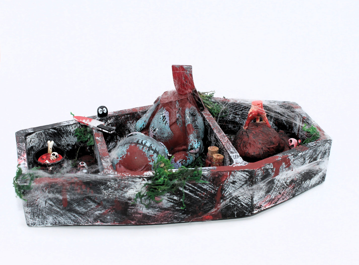 The Butcher's Barge coffin curse doll murder scene