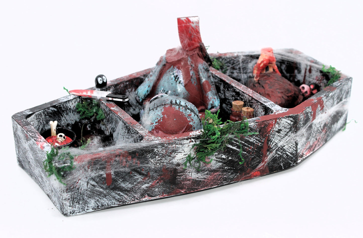 The Butcher's Barge coffin curse doll murder scene