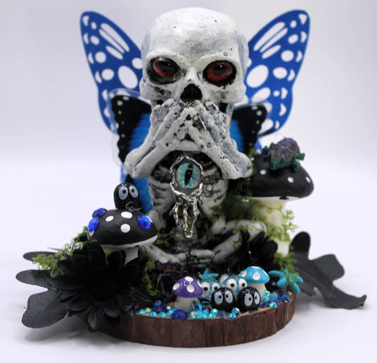 Speak No Evil Fae Skeleton Decor