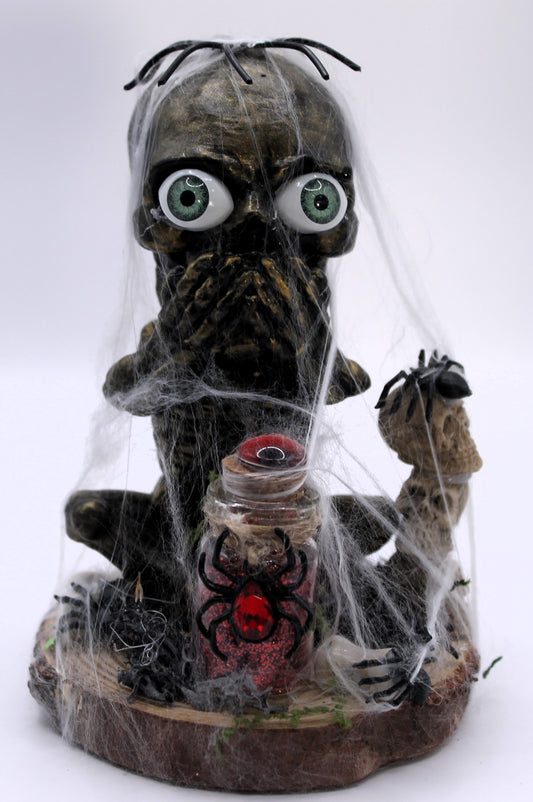 Speak No Evil Mummy Skeleton Decor