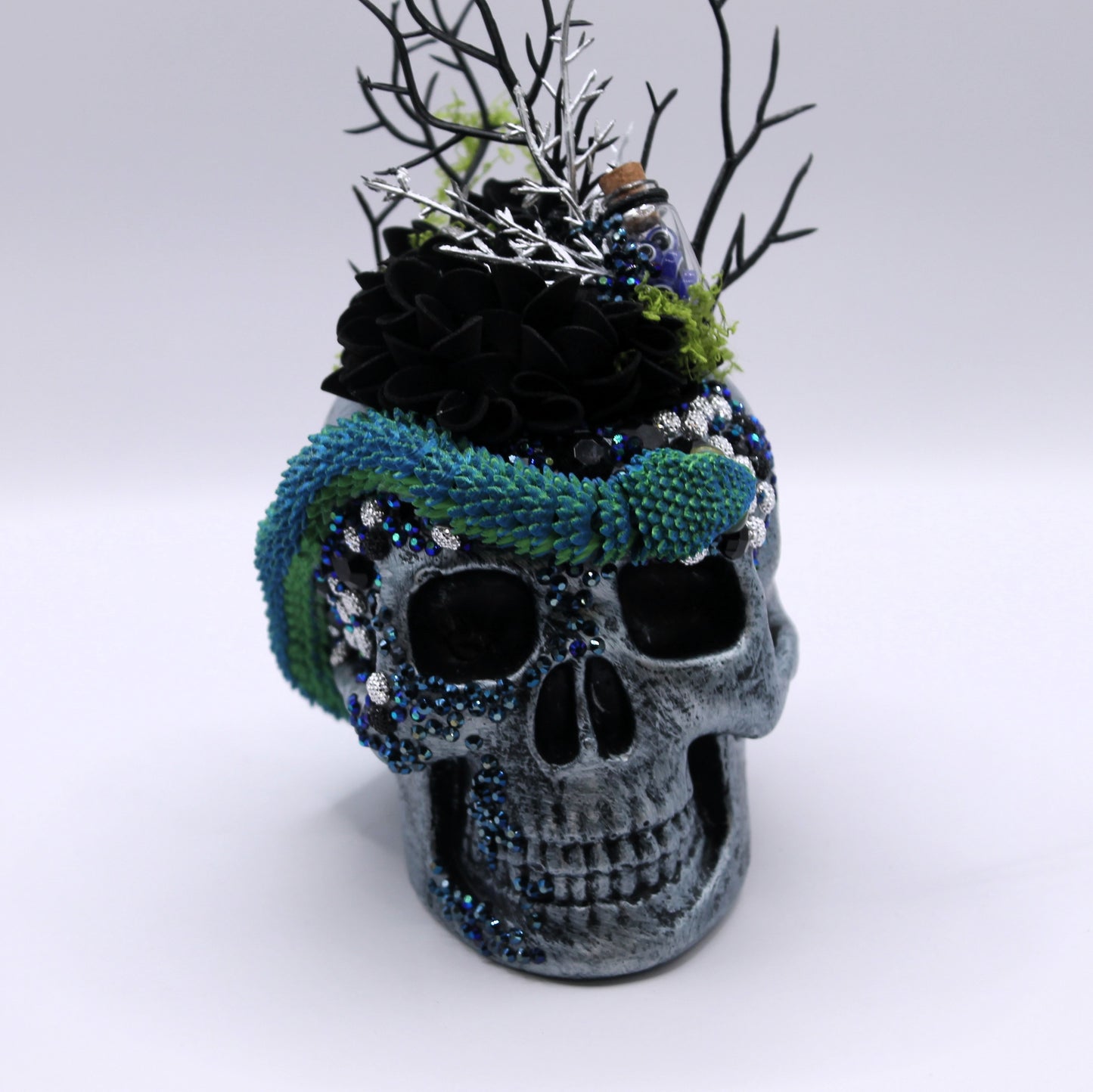 Twilight Serpent Skull Macabre Decor