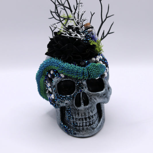 Twilight Serpent Skull Macabre Decor