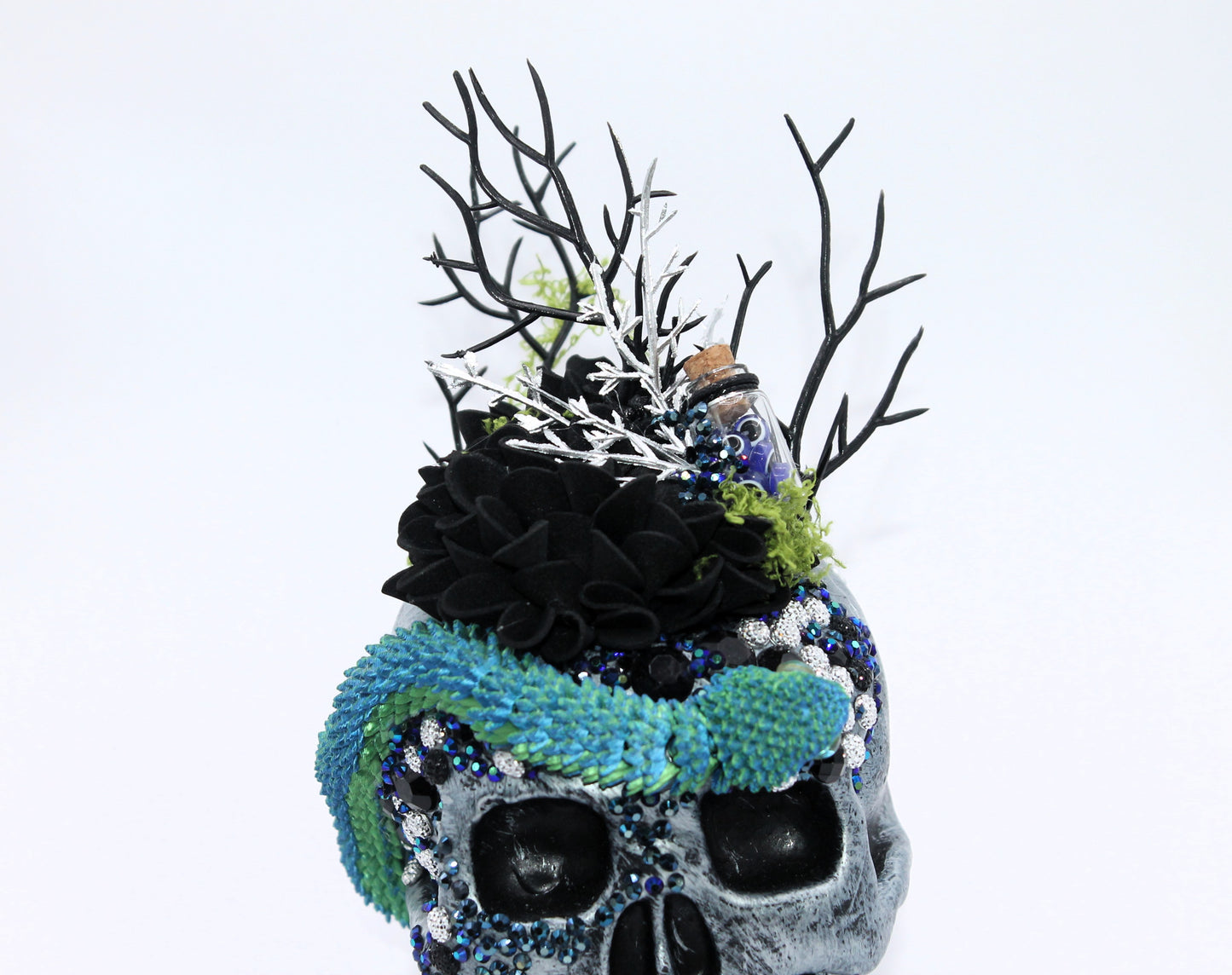 Twilight Serpent Skull Macabre Decor