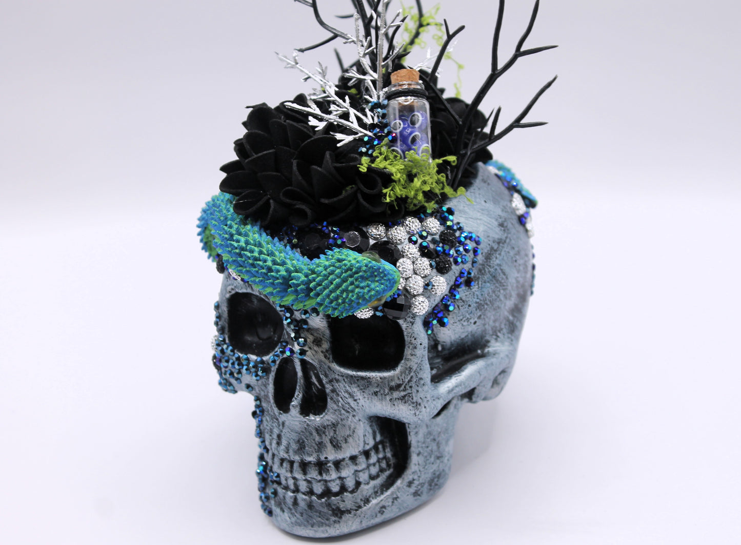 Twilight Serpent Skull Macabre Decor