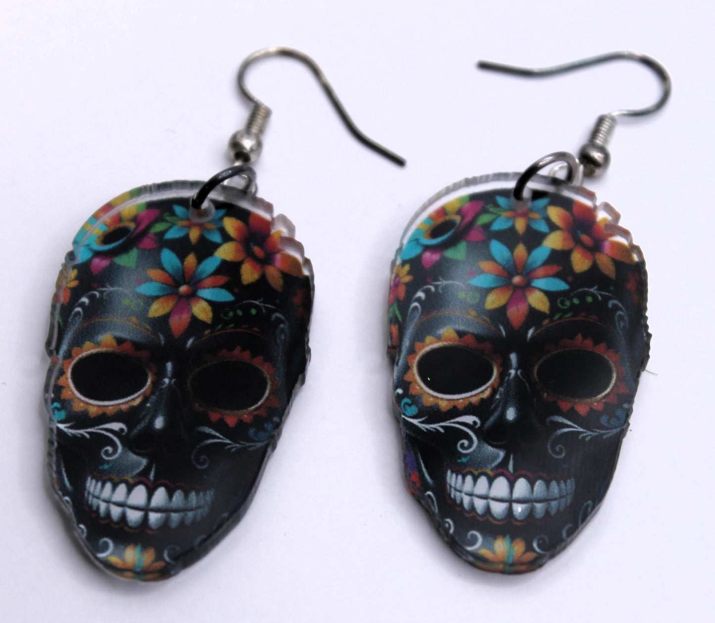 Black Floral Skull