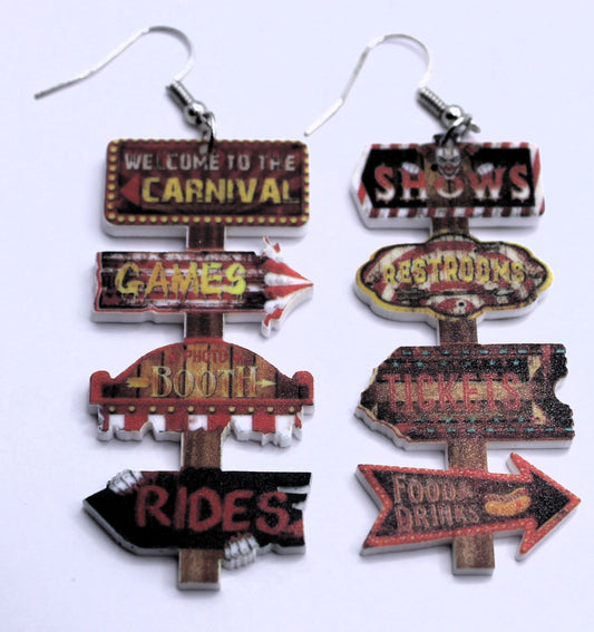 Spooky Carnival Signposts