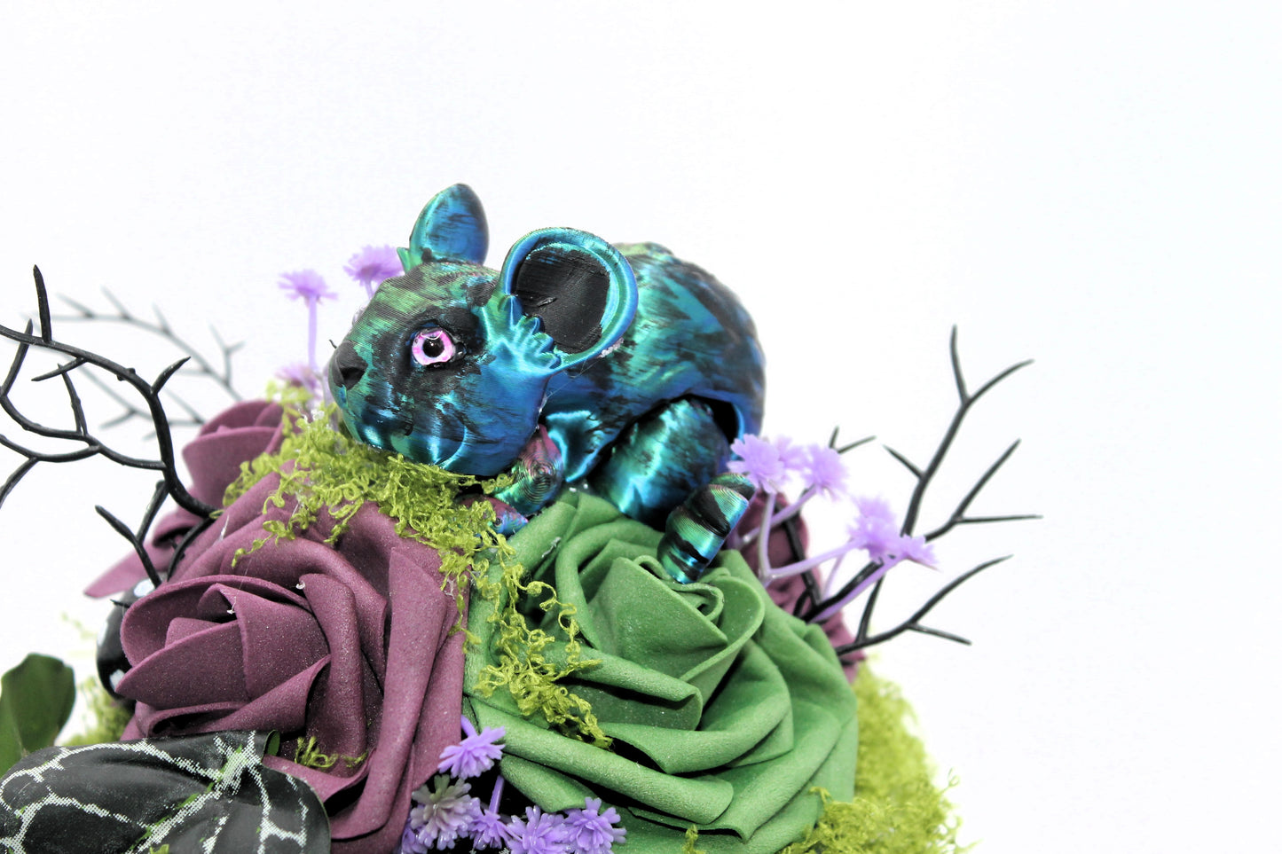 Moss Whispers Skull Decor