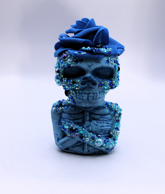 Blue Silence soul cage skull decor