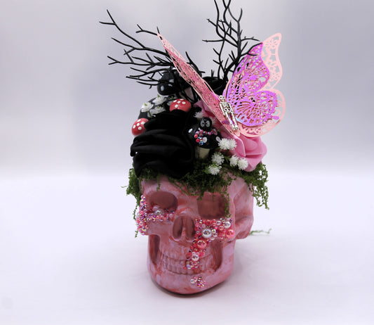 Blush of the Damned Skull Macabre Decor