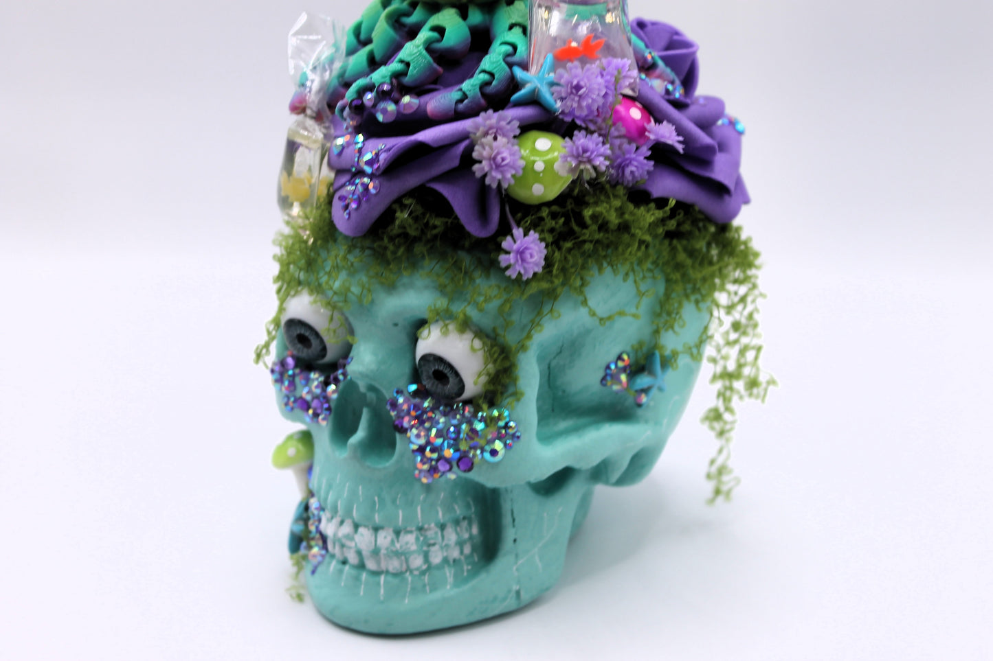 Octoblossom Skull Macabre Decor