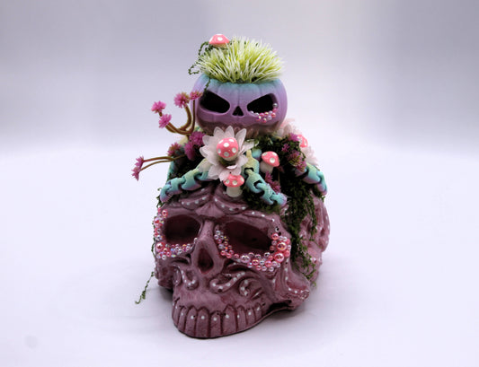 Toadstool Darling skull decor