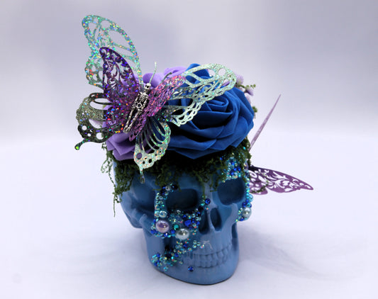 Whimsy Bloom Skull Macabre Decor