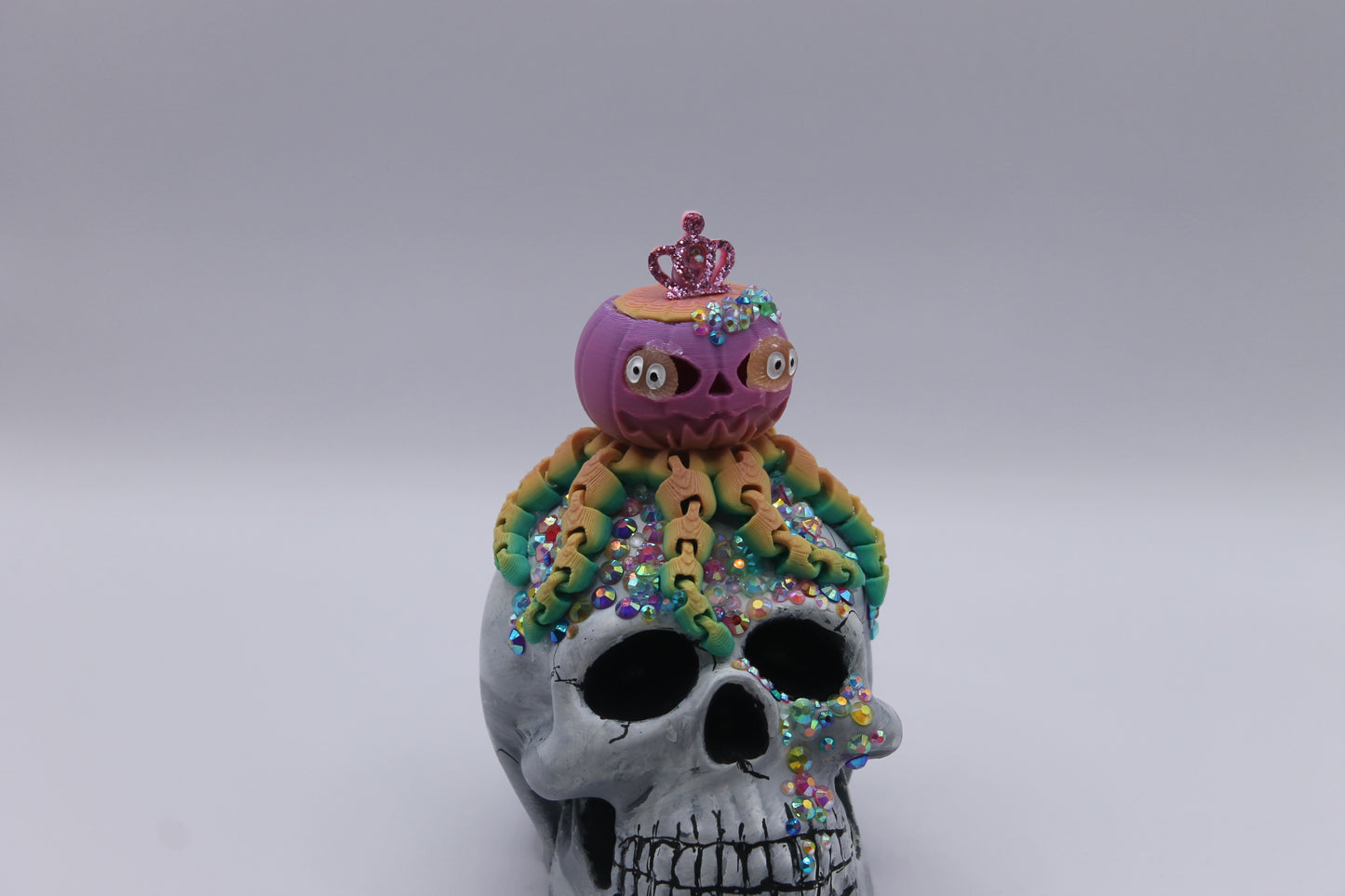 Sweet Rot Bloom skull Decor