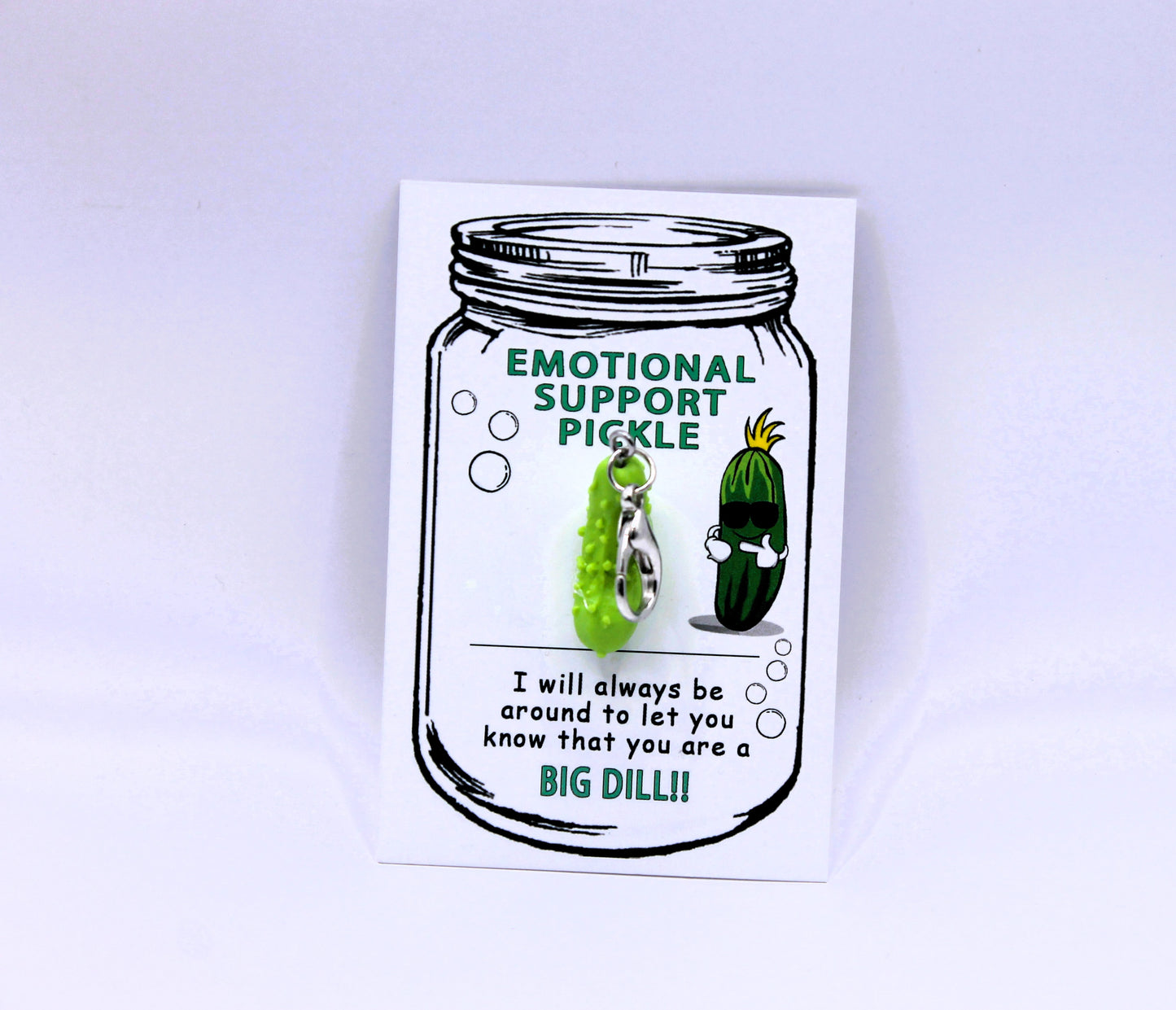 Emotional Support Pickle key chain novelty