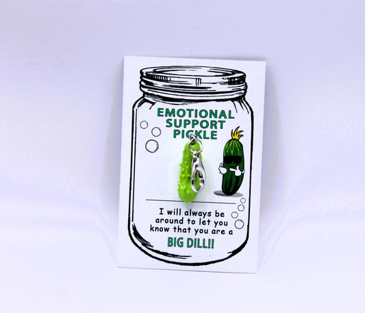 Emotional Support Pickle key chain novelty
