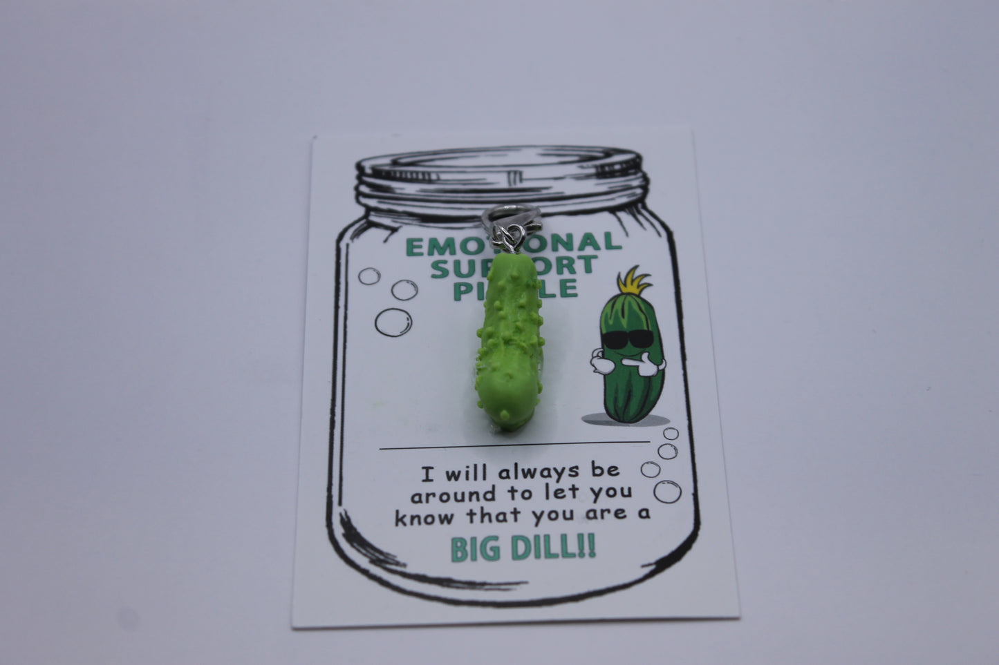 Emotional Support Pickle key chain novelty