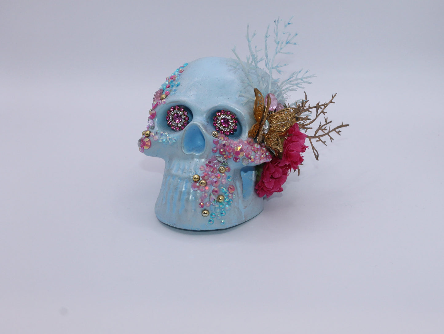 Gilded Goodbye Skull