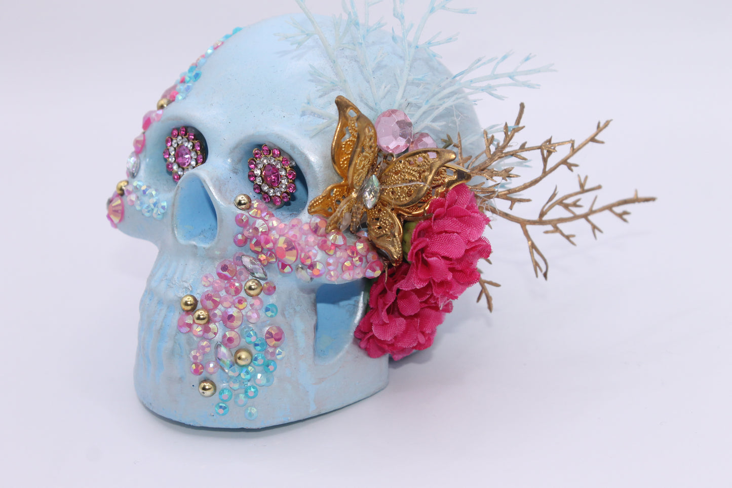 Gilded Goodbye Skull